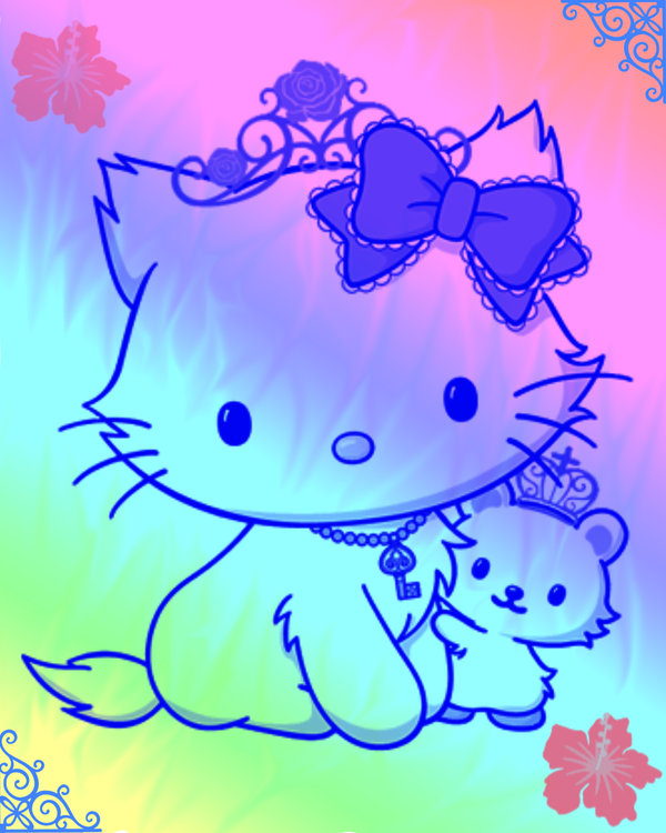 Hello Kitty Rainbow By Victorian Angel