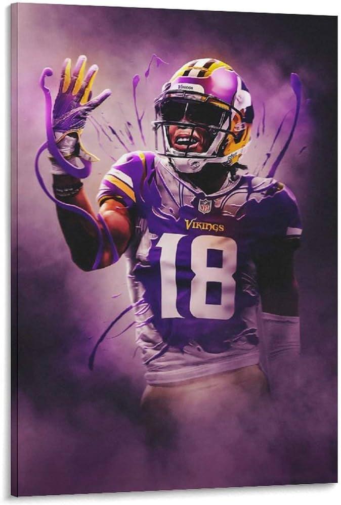 Zxcmnb Justin Jefferson Wallpaper HD S Art Poster And Wall
