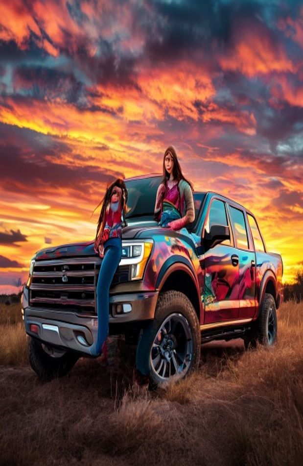Girls And Trucks Wallpaper