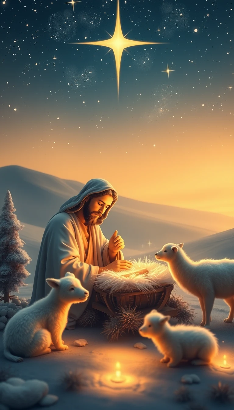 Jesus Christmas Phone Wallpaper
