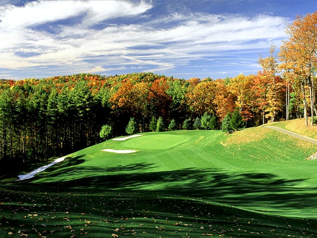 Sports Autumn Golf Course Desktop Wallpaper S