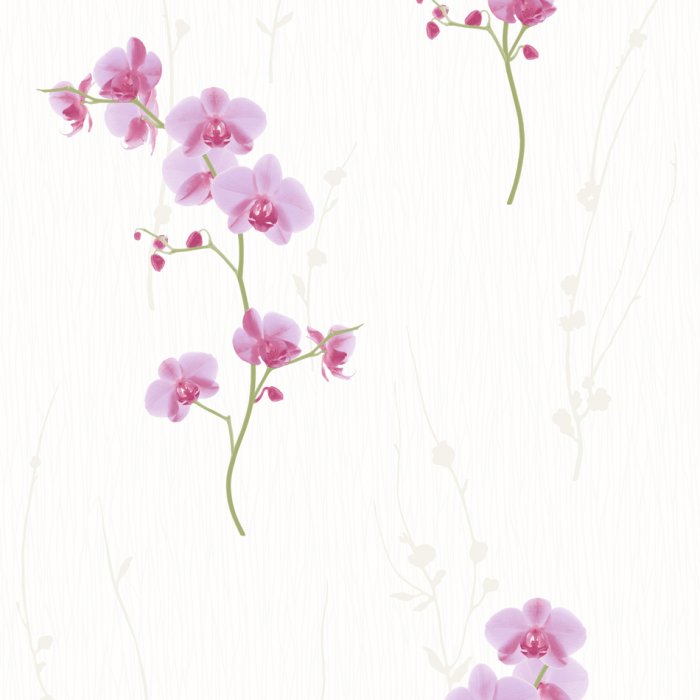 Home Wallpaper Muriva Orchid Pink White