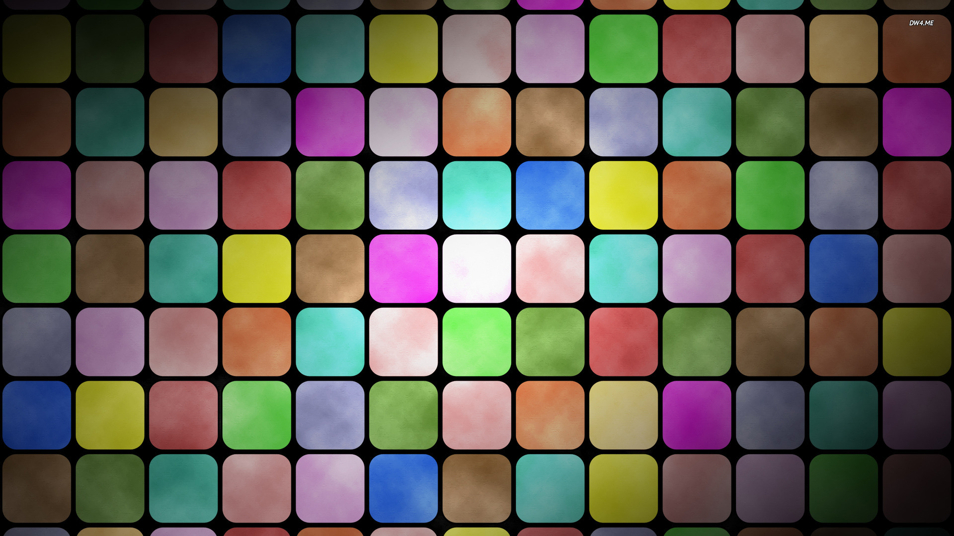 Colorful Rounded Squares Wallpaper Abstract