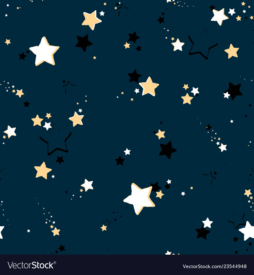 Seamless Repeating Stars Background Royalty Vector