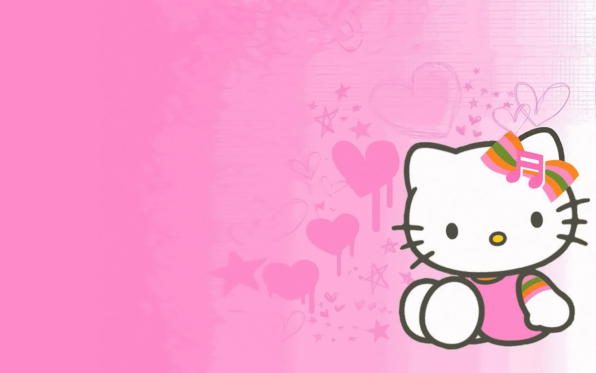 Hello Kitty Cute Cartoon Widescreen Image for iPad mini 3 1920x1200