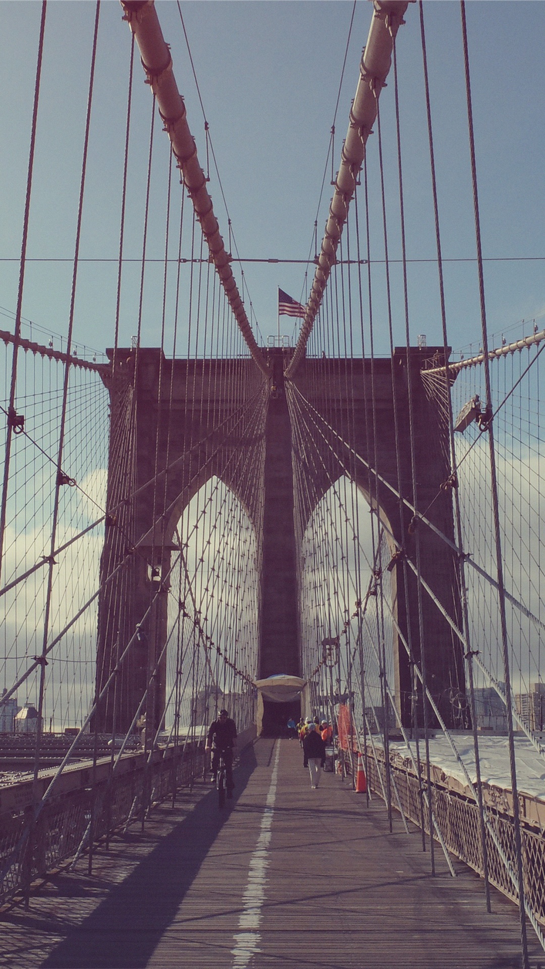 New York City Bridge iPhone HD Wallpaper