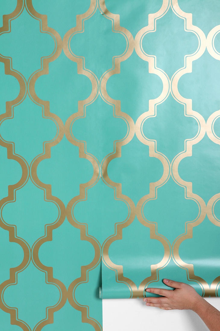 Turquoise Wallpaper From Urban Outfitters And Coral