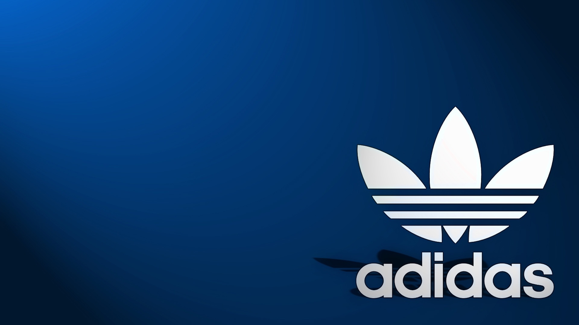 Adidas Logo Blue Background