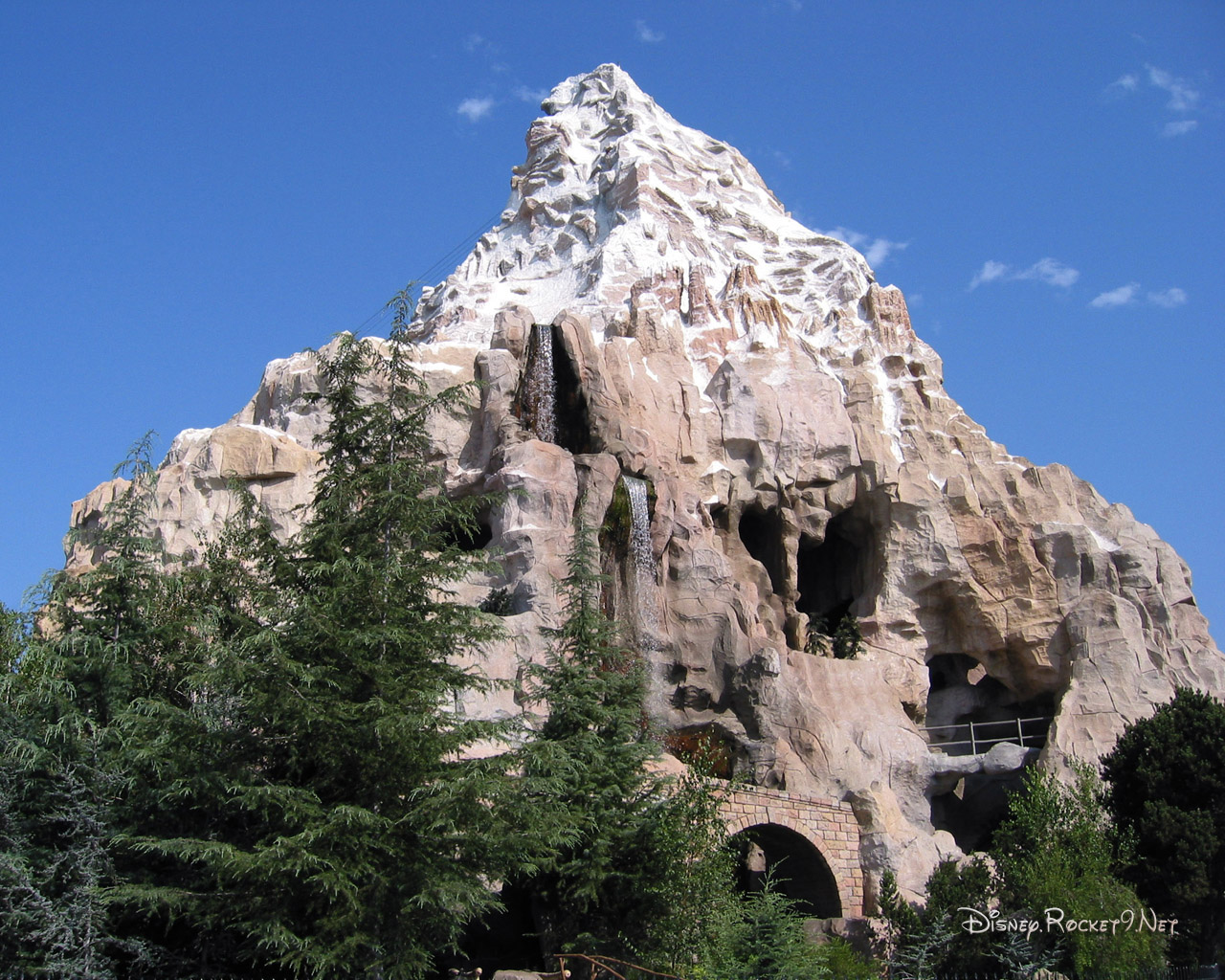 Disneylands Matterhorn Roller Coaster Desktop Wallpaper