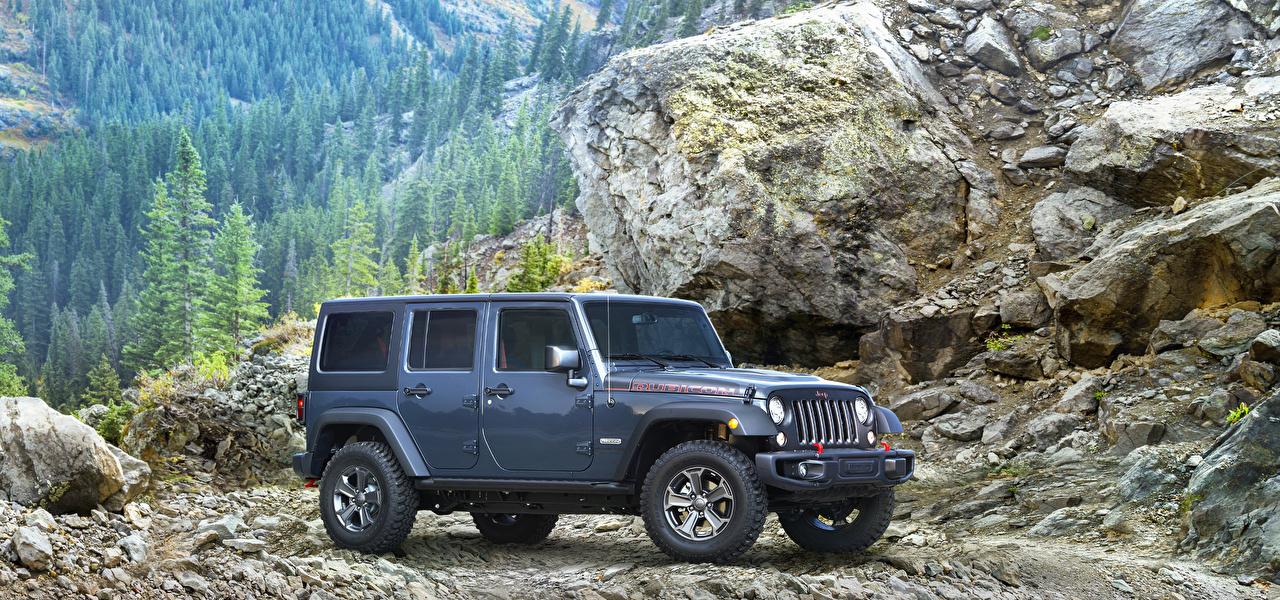 Wallpaper Jeep Wrangler Unlimited Rubicon Recon Gray Cars