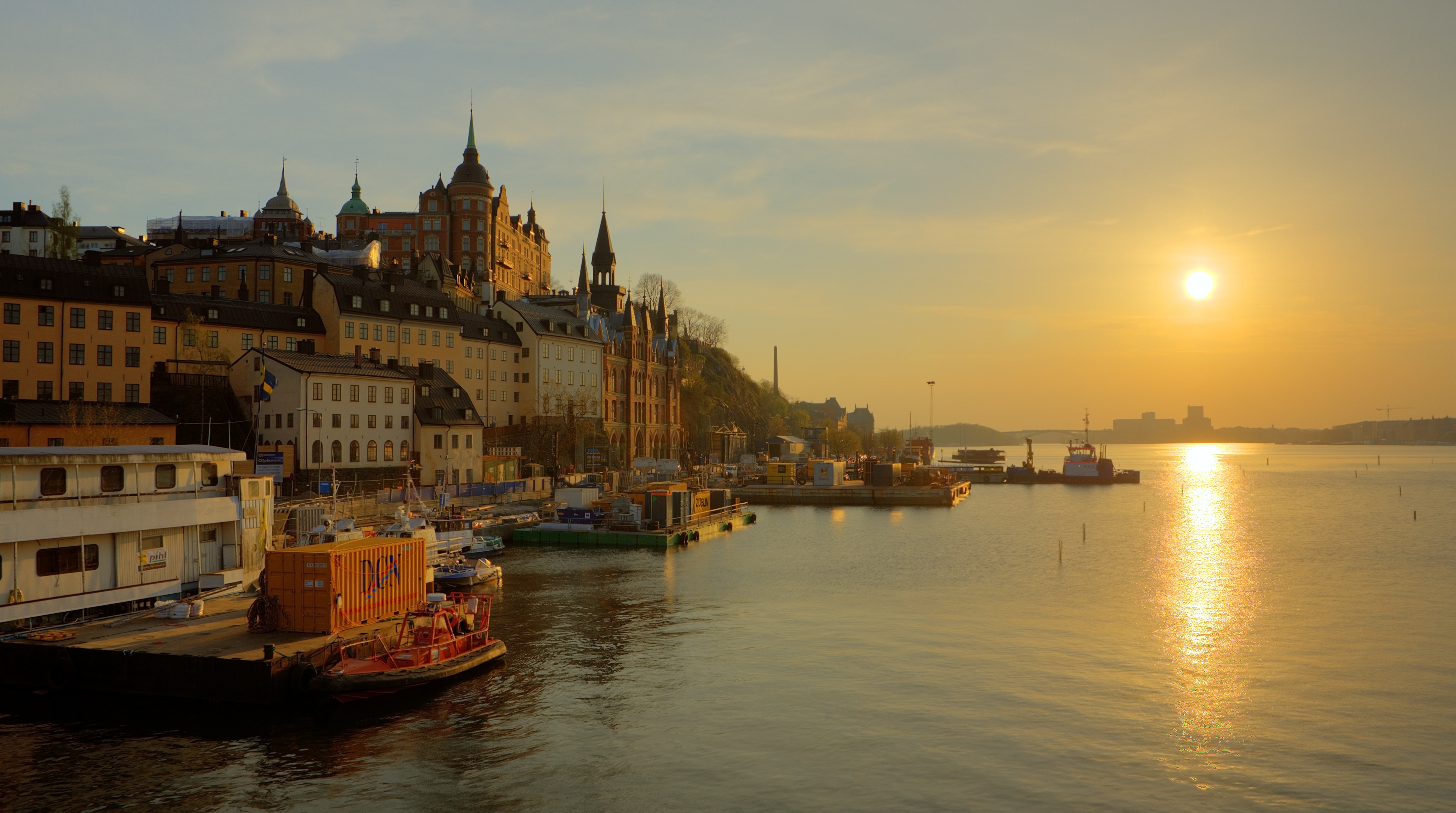 Sweden Stockholm Promenade Wallpaper HD City 4k