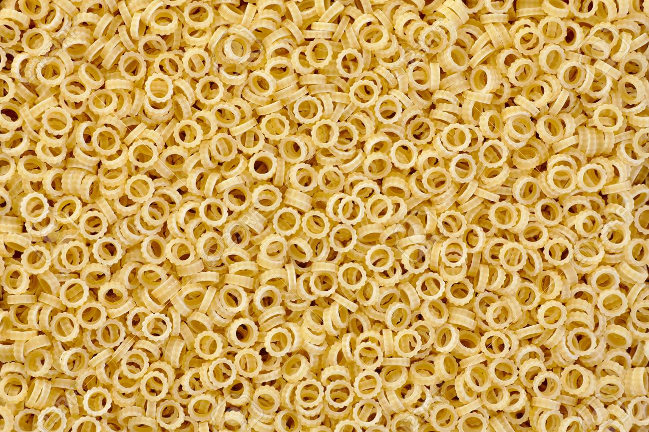 Anelli Small Thin Rings Of Pasta Background Stock Photo Picture