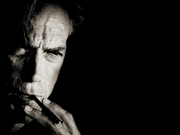 Clint Eastwood Grayscale Monochrome Wallpaper