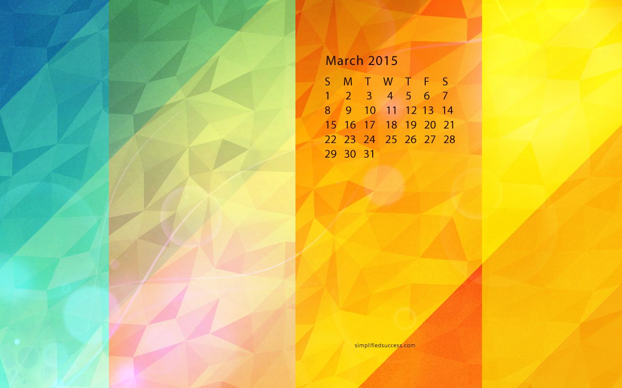 Desktop Wallpaper Calendar March