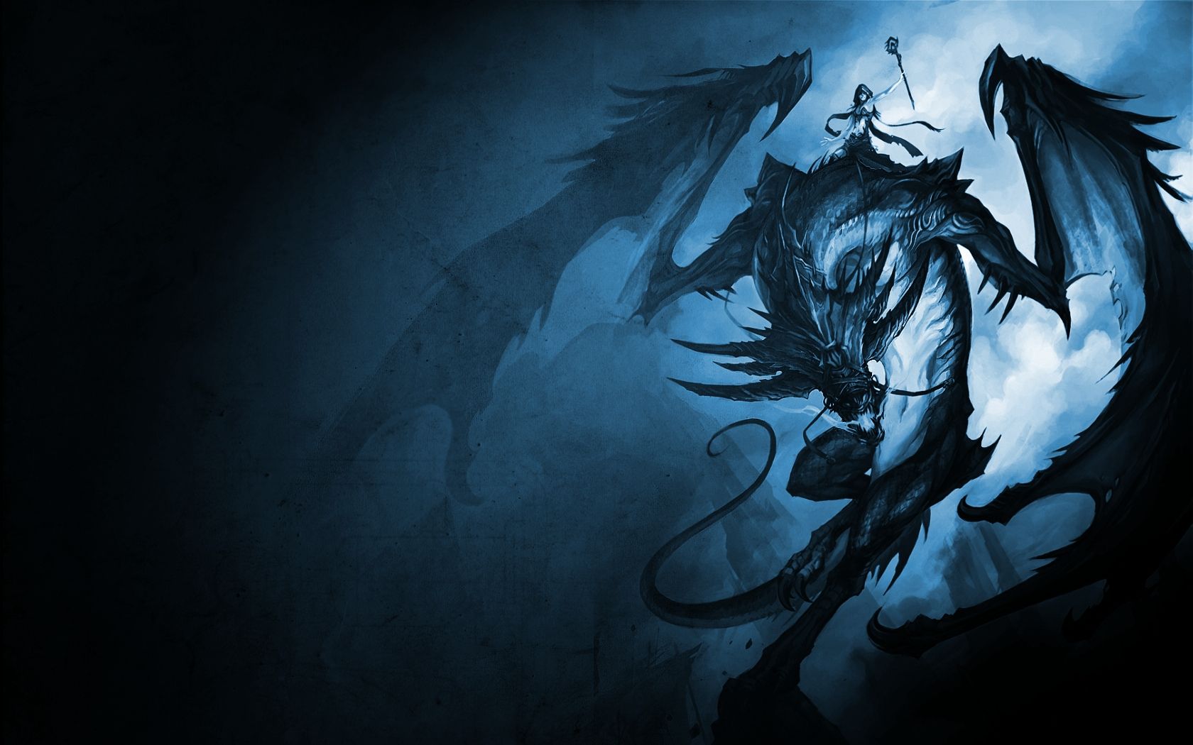 Blue Dragon Computer Wallpaper Top