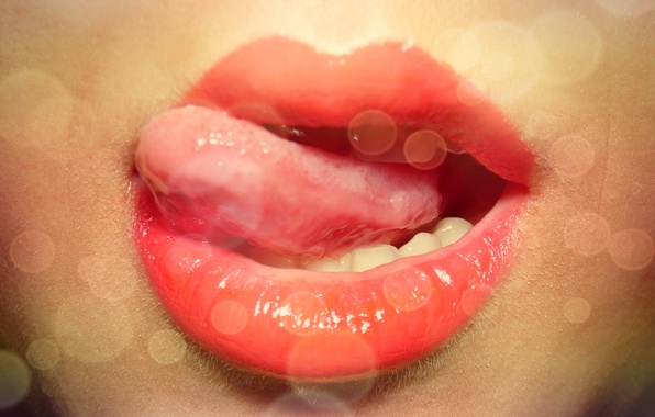Wallpaper Red Lipstick Love Chic Girl Lips Mouth