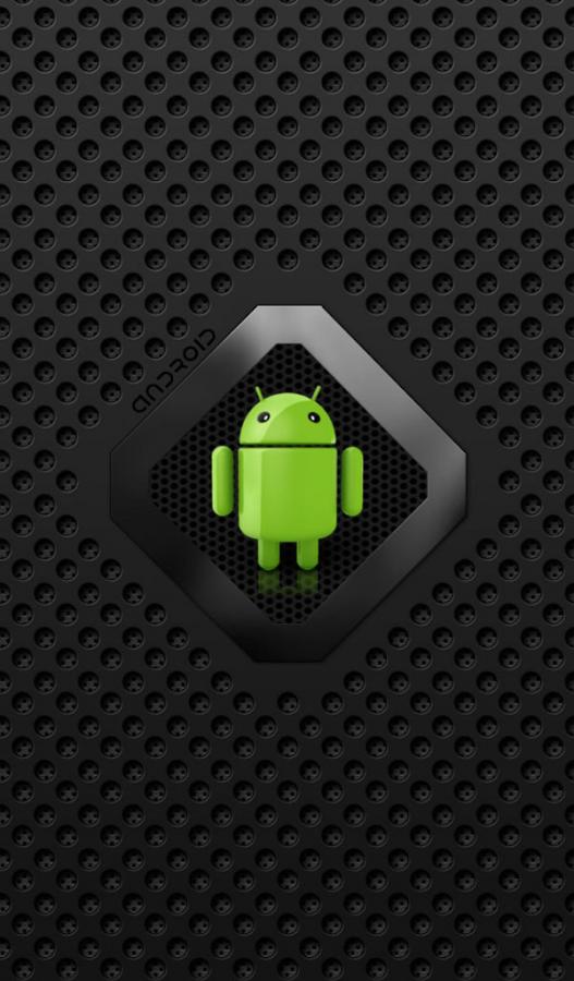 In This live wallpaper a beautiful Android with Black flames and