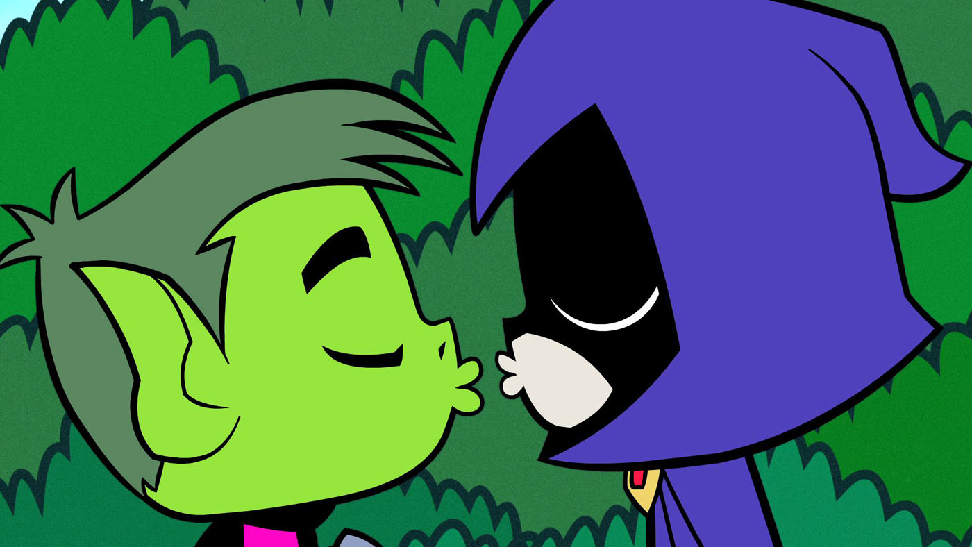 Teen Titans Go Image Raven And Beast Boy About To Kiss HD