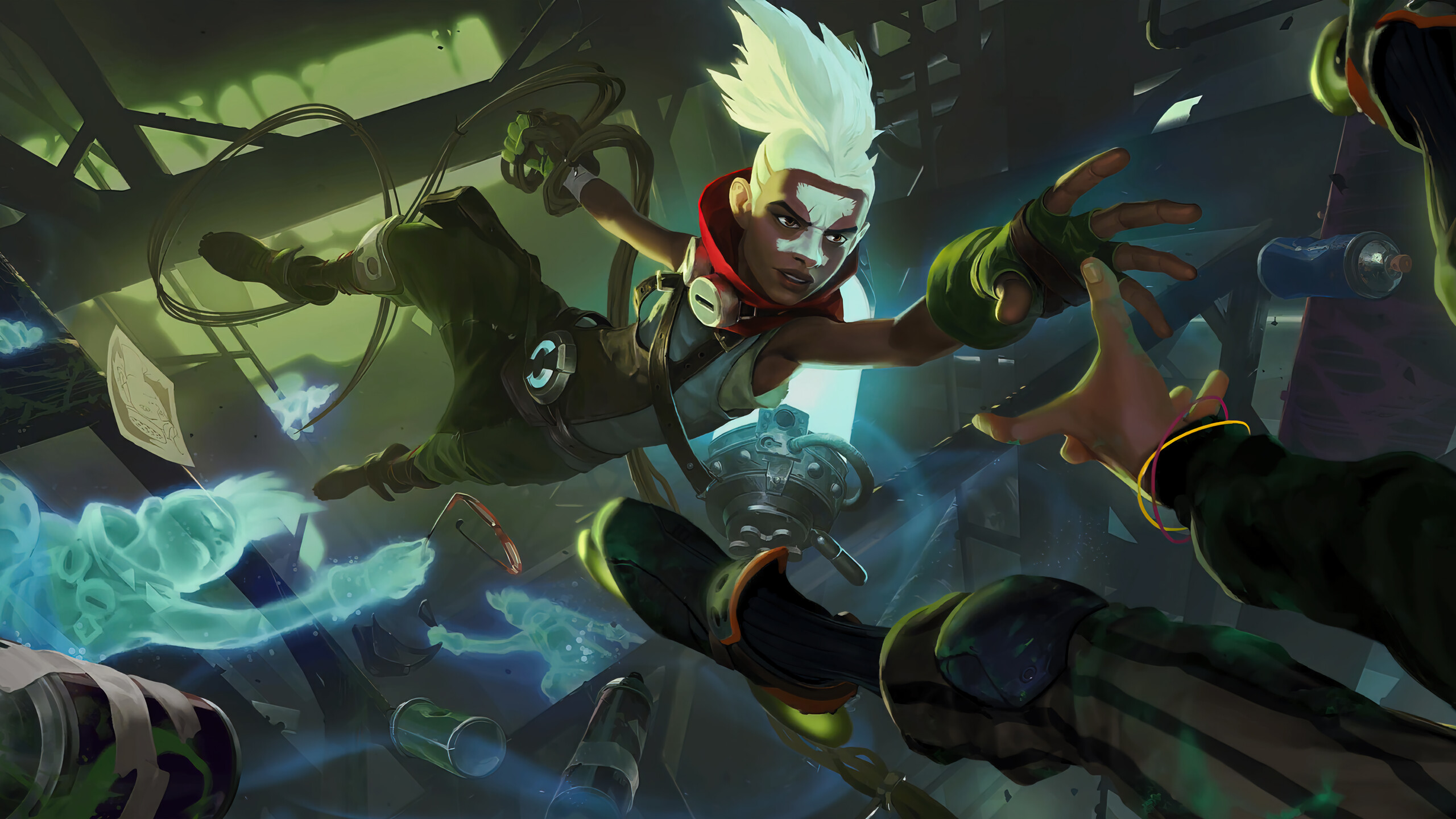 Ekko LoL LoR Wallpaper 4K PC Desktop 2040b