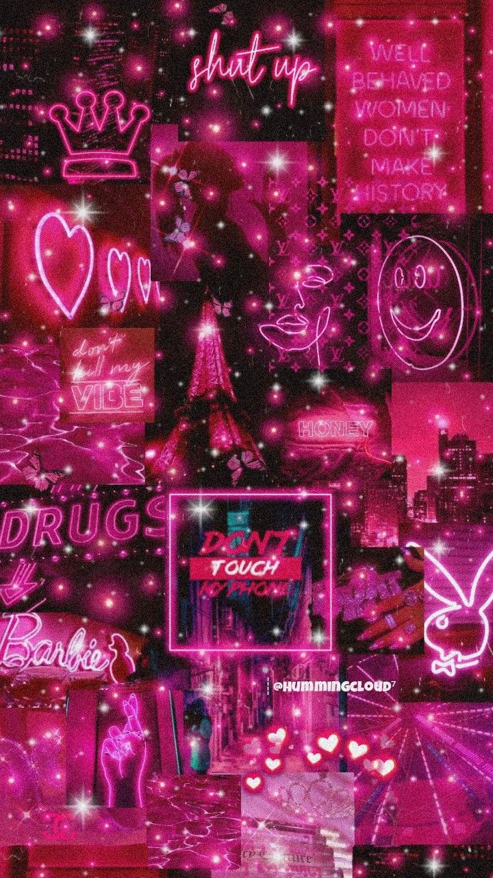 Hot Pink Version Aesthetics Wallpaper