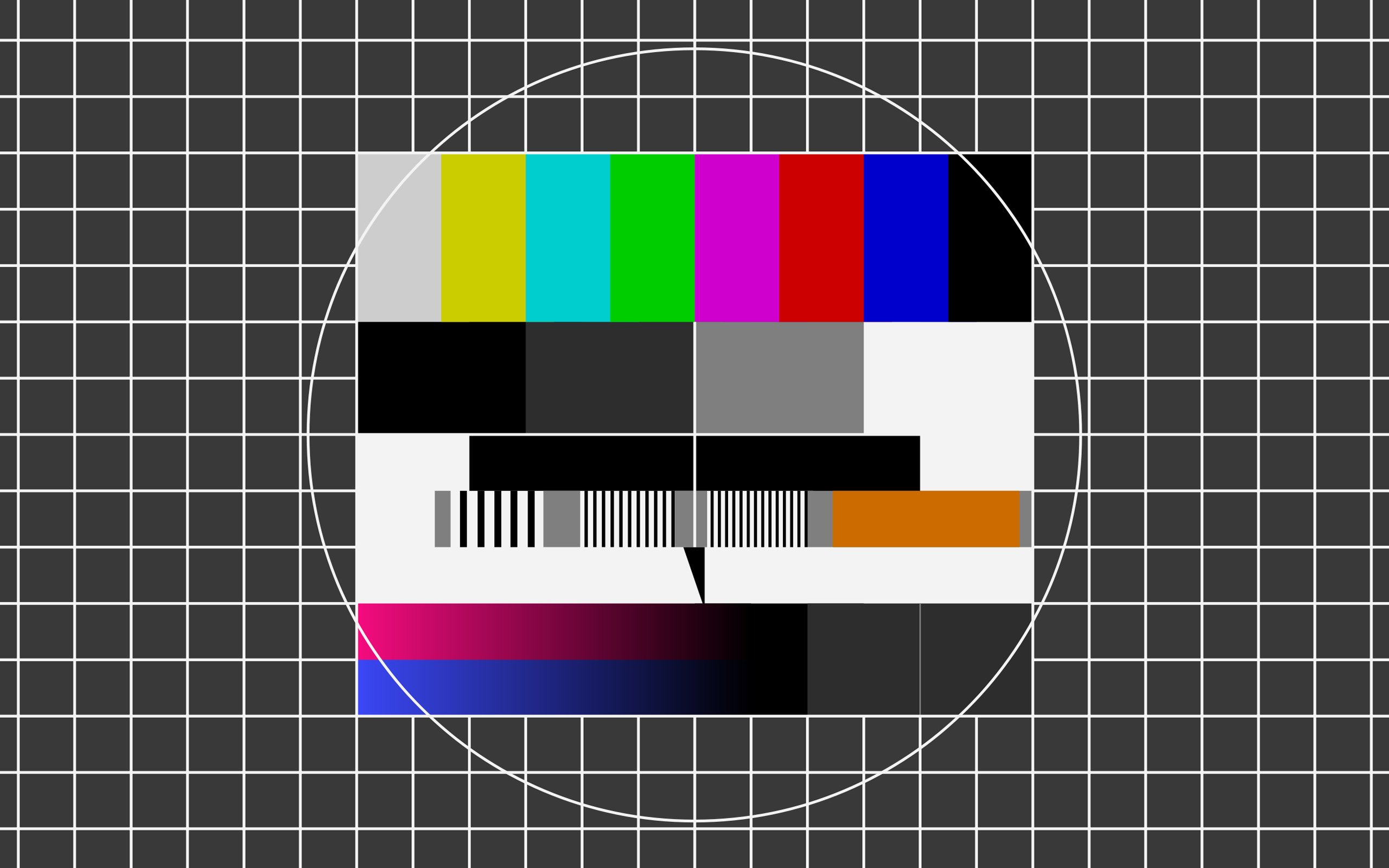 Broadcast Test Pattern Wallpaper Background