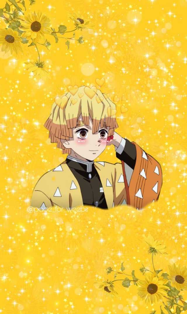Chia S H N Nh Zenitsu Cute T Wallpaper