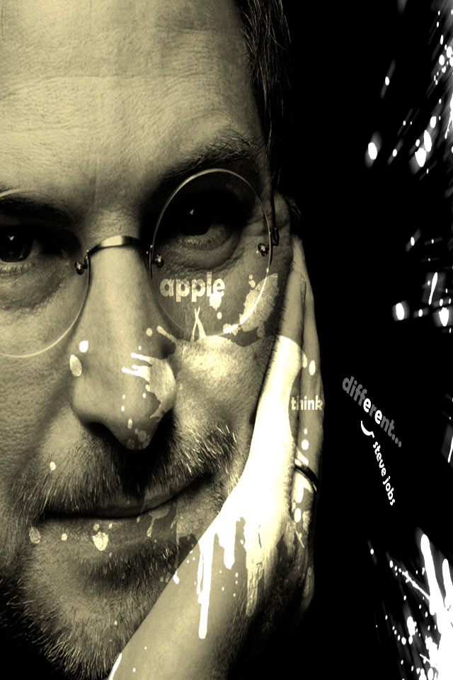 Great Steve Jobs Tribute iPhone 4S Wallpapers for your mobile