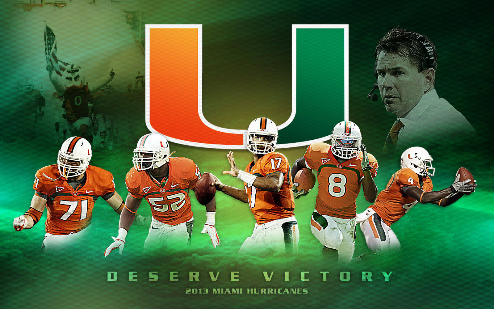 University Of Miami Hurricanes Aesthetic Wallpaper