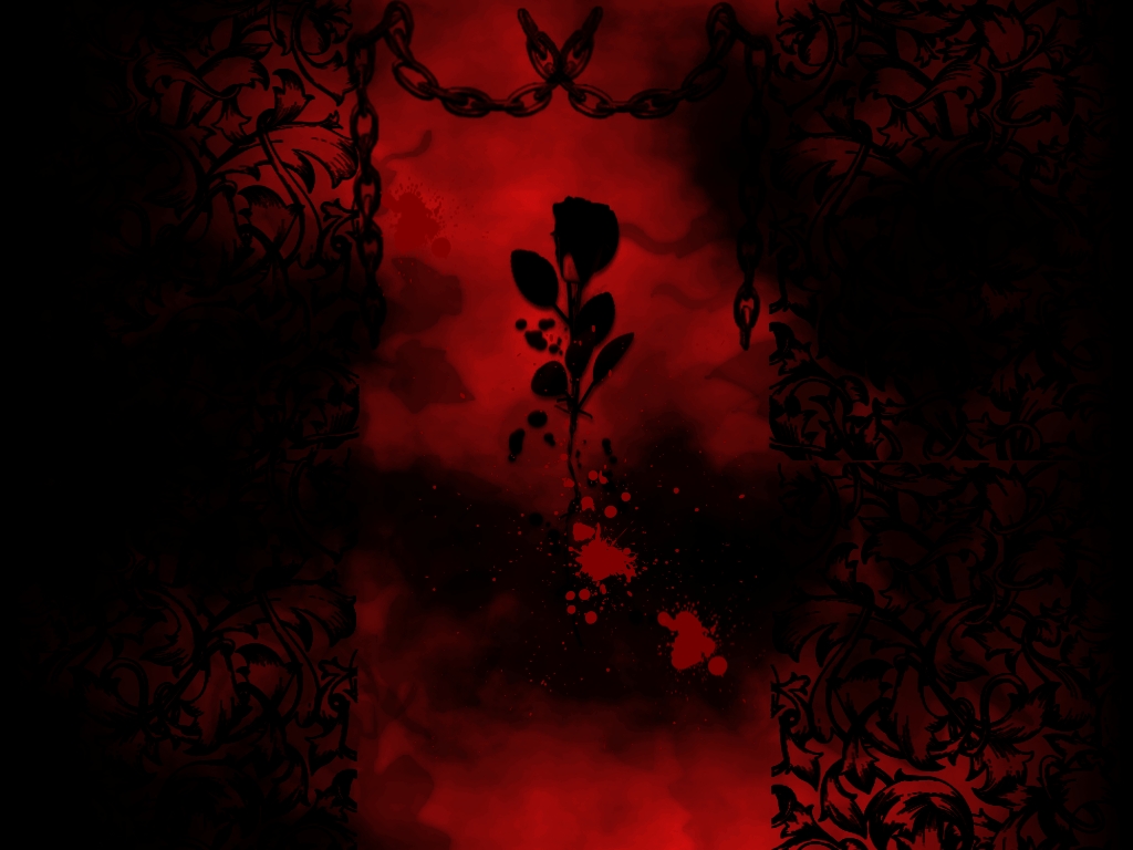 Scary Wallpaper Bloody Flower