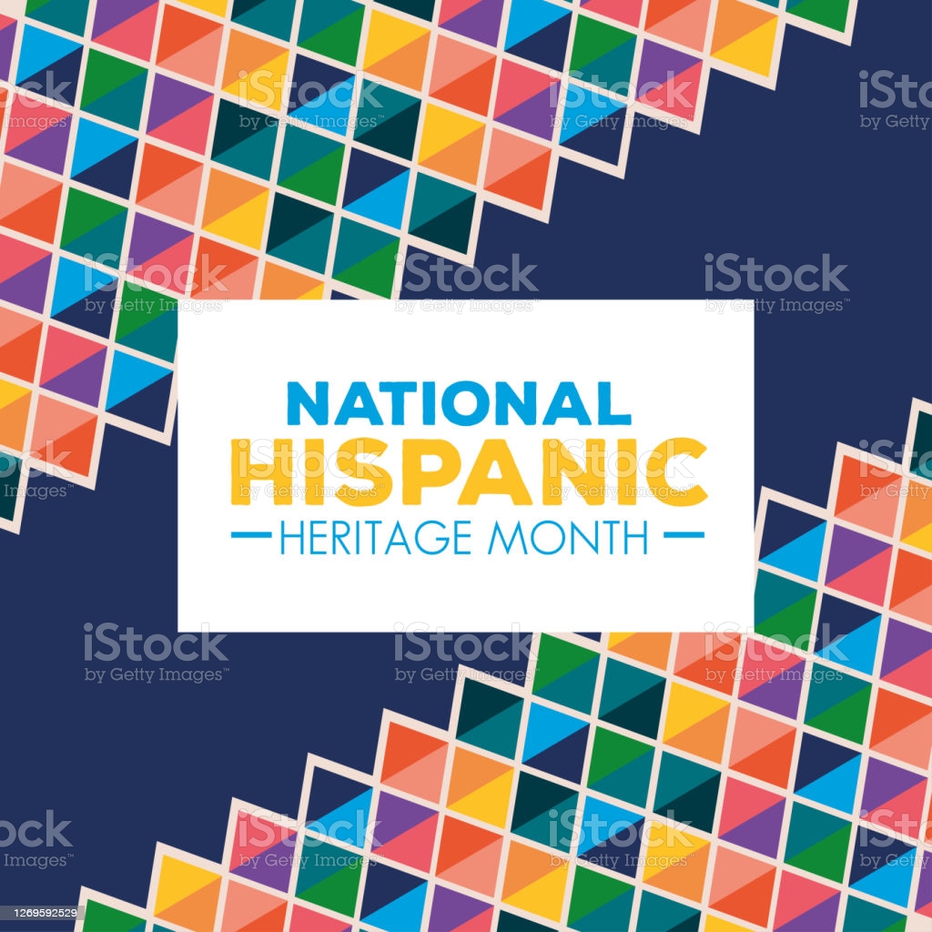 Colored Pattern Background Of National Hispanic Heritage Month