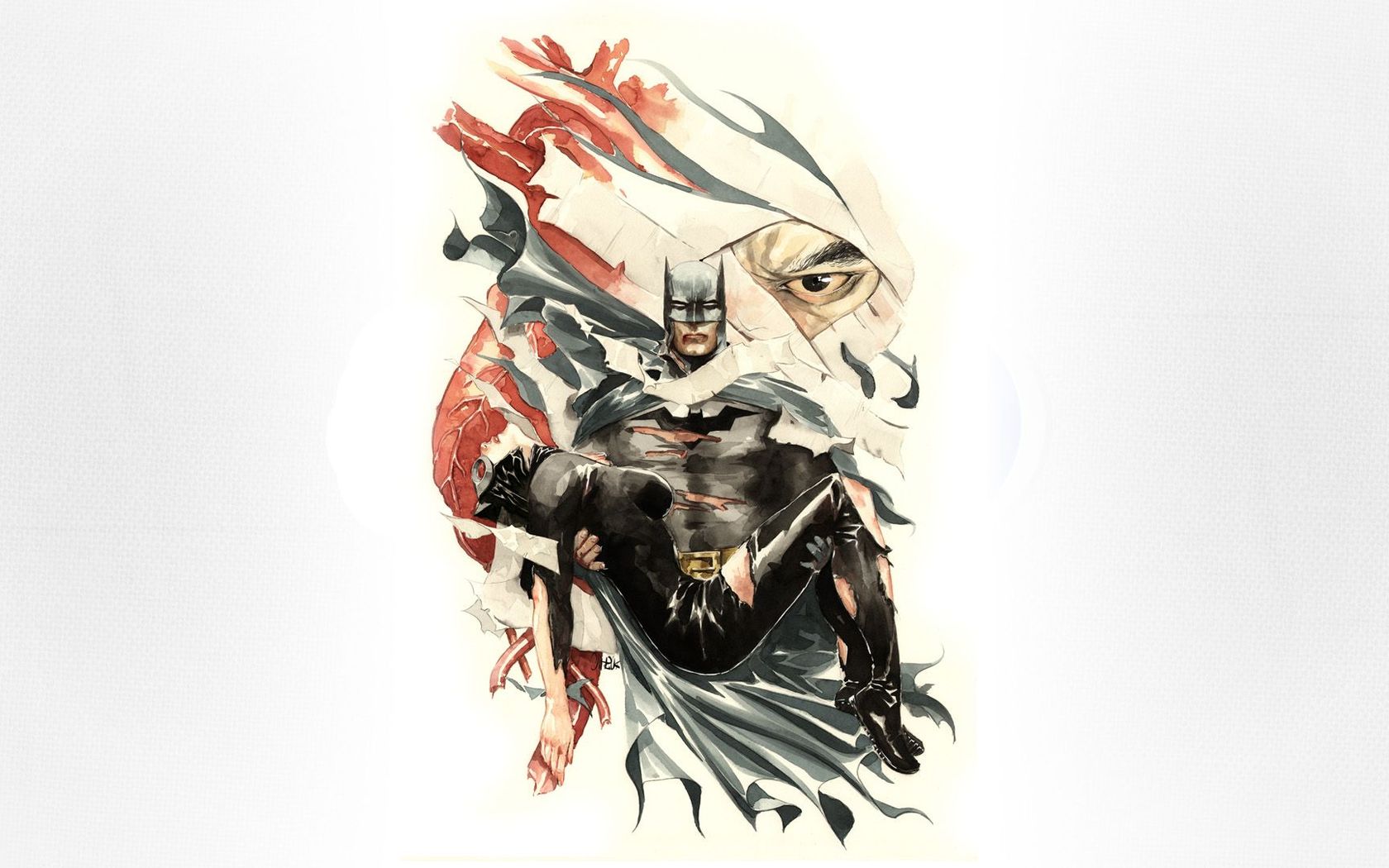 Batman And Catwoman Widescreen Wallpaper
