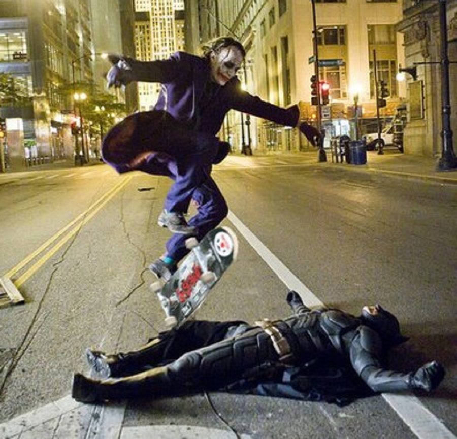 Does This Image Show Heath Ledger S Joker Doing A Skateboard