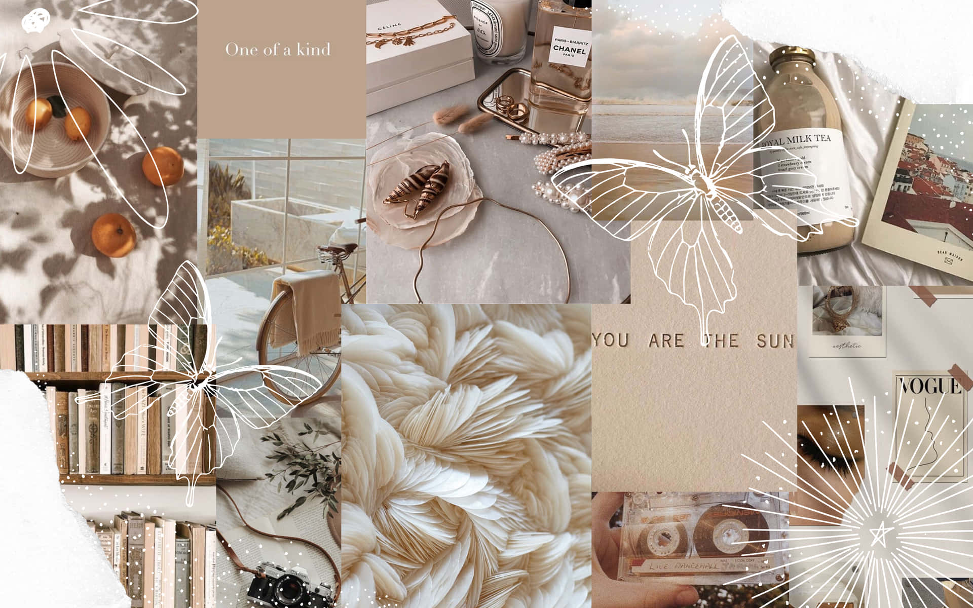 Neutral Aesthetic Desktop Wallpaper