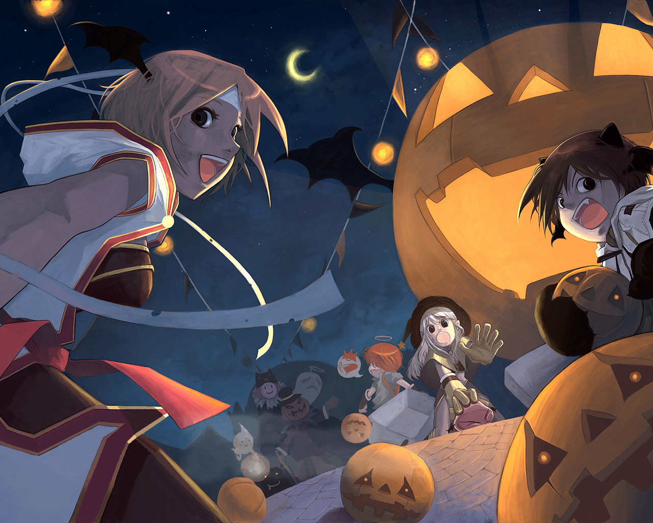 Anime Halloween Girl Wallpaper