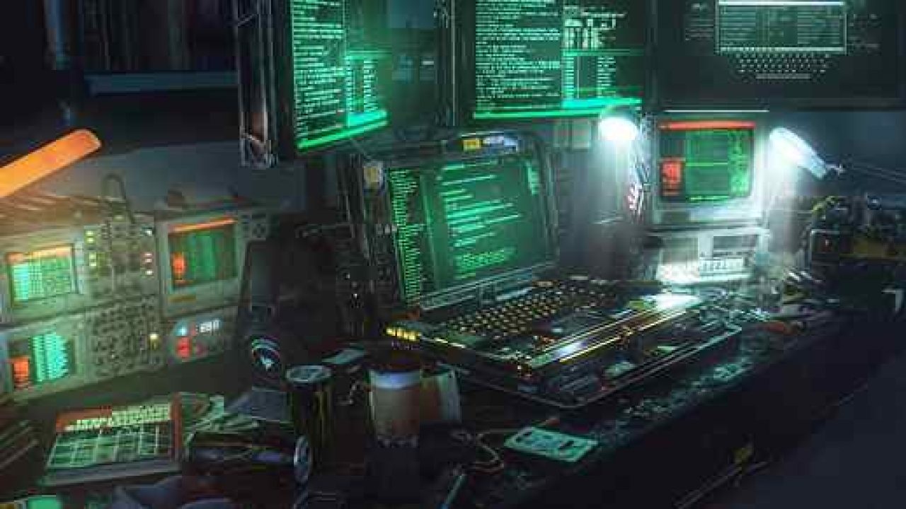 Hacker Room Coding Desk Live Desktop Wallpaper