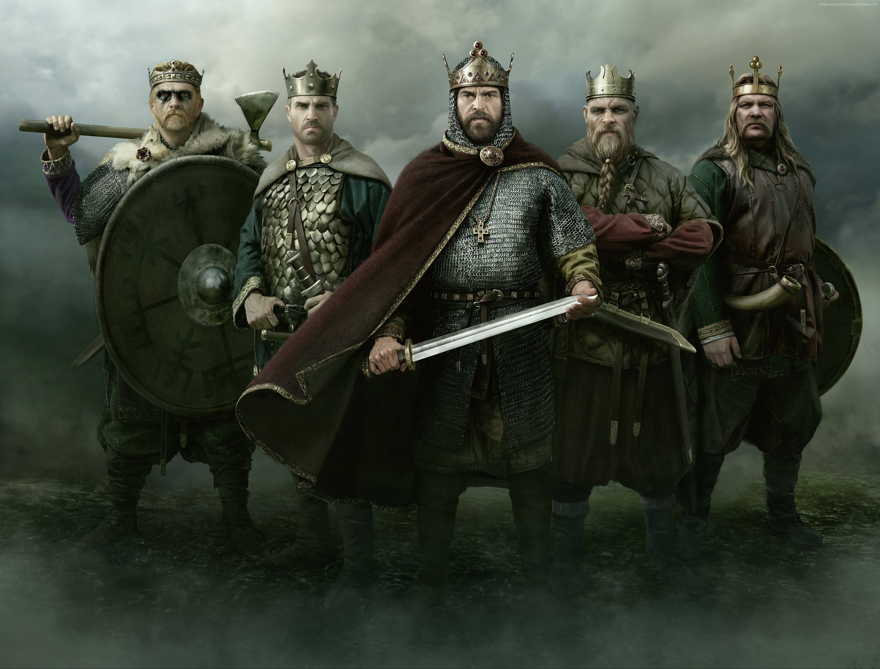 4k Total War Saga Thrones Of Britannia Poster