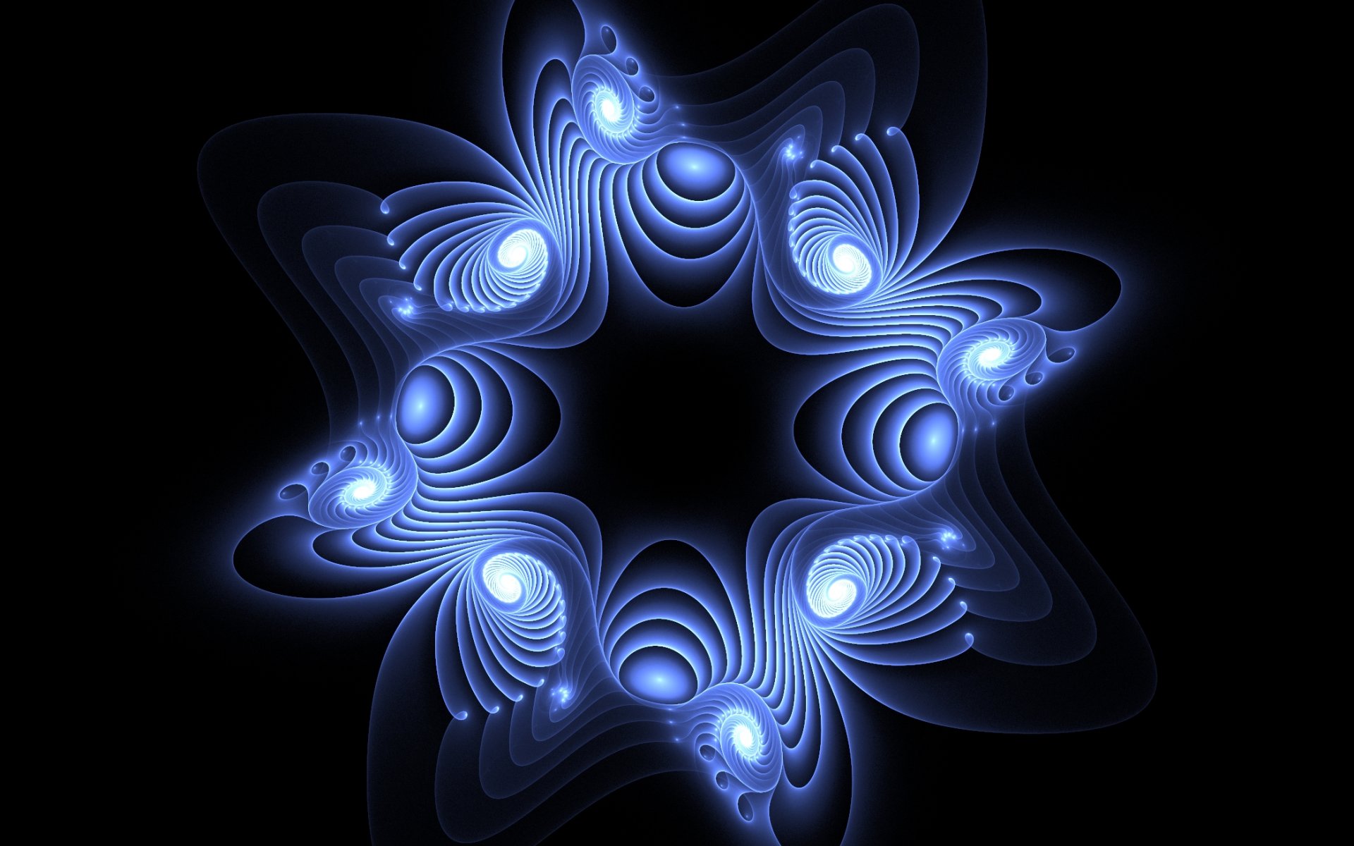 Blue Psychedelic Star Wallpaper Stock Photos