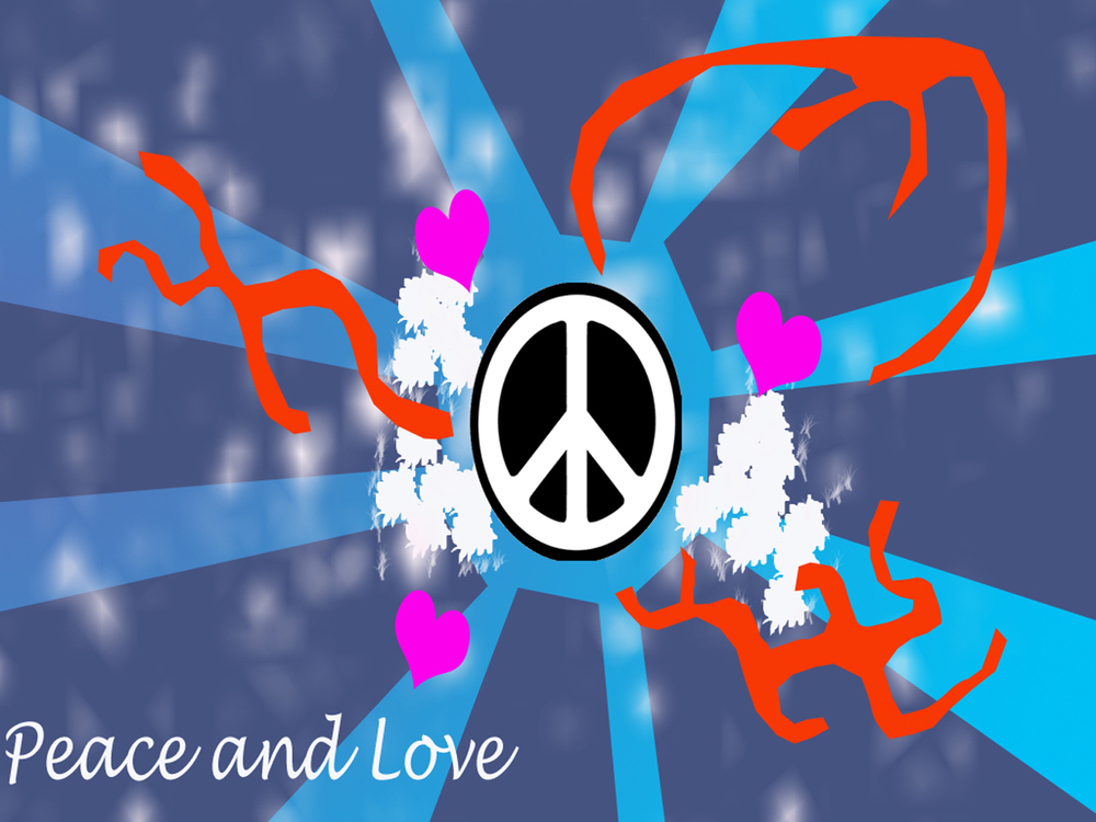 Wallpaper Peace And Love By Rockitout234 Customize Org