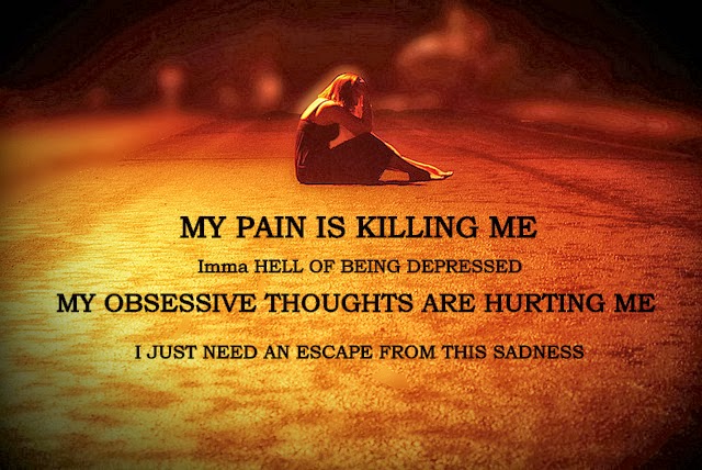 Girl Quotes Sad Depressed Depress Wallpaper Hurt Pain Obsessive