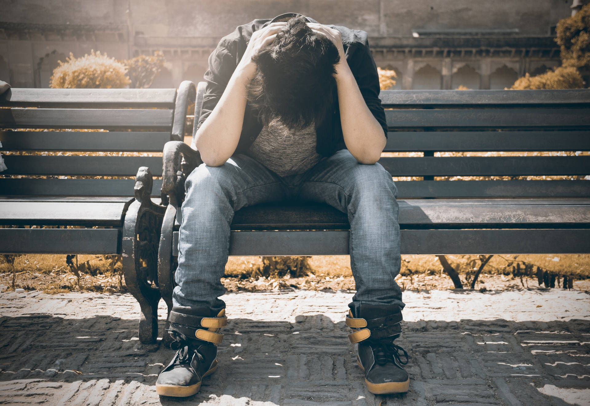 Sad Boy Background Wallpaper
