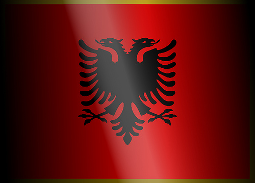 Albanian Albania Flag Image