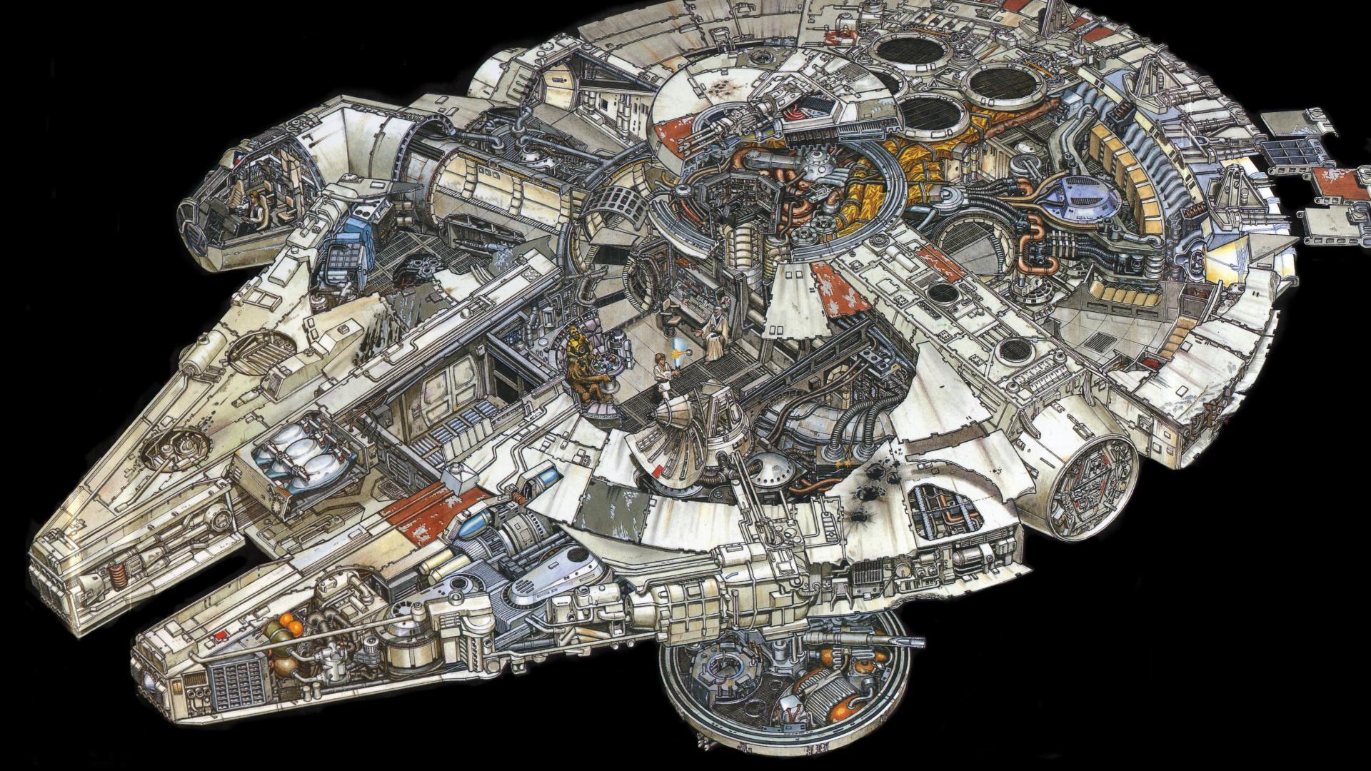 Star Wars Movies Spaceships Millenium Falcon HD Wallpaper