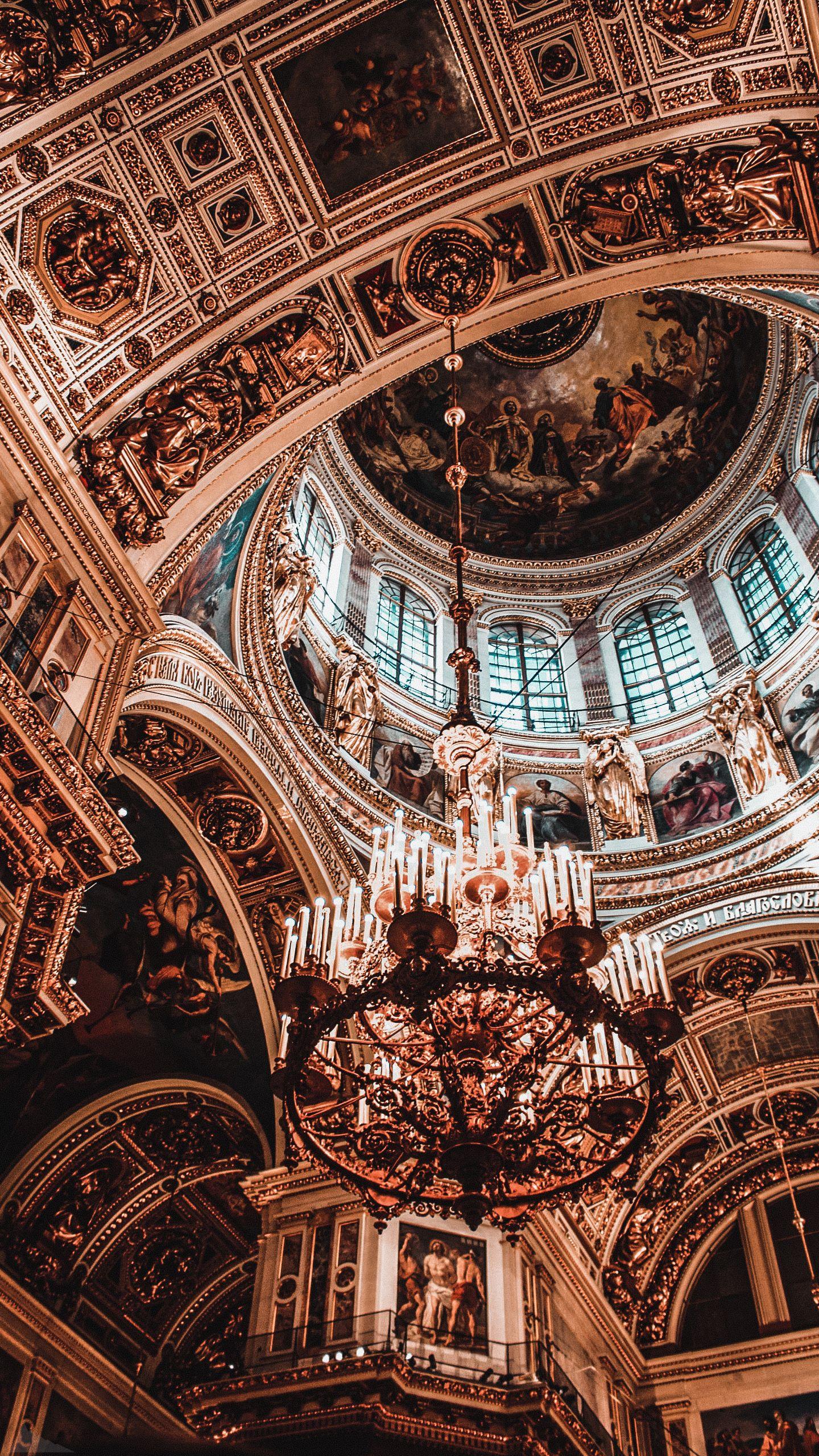 Karina Kush On Gold Baroque Architecture
