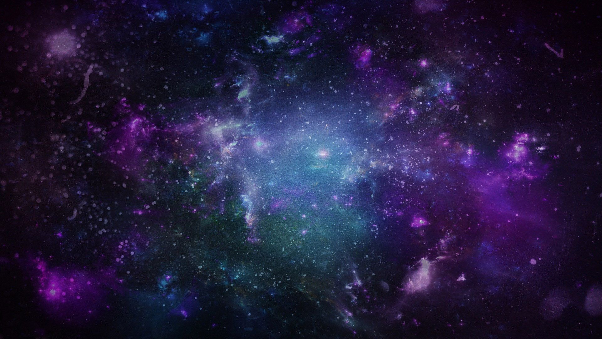 Galaxy Background Purple And Blue