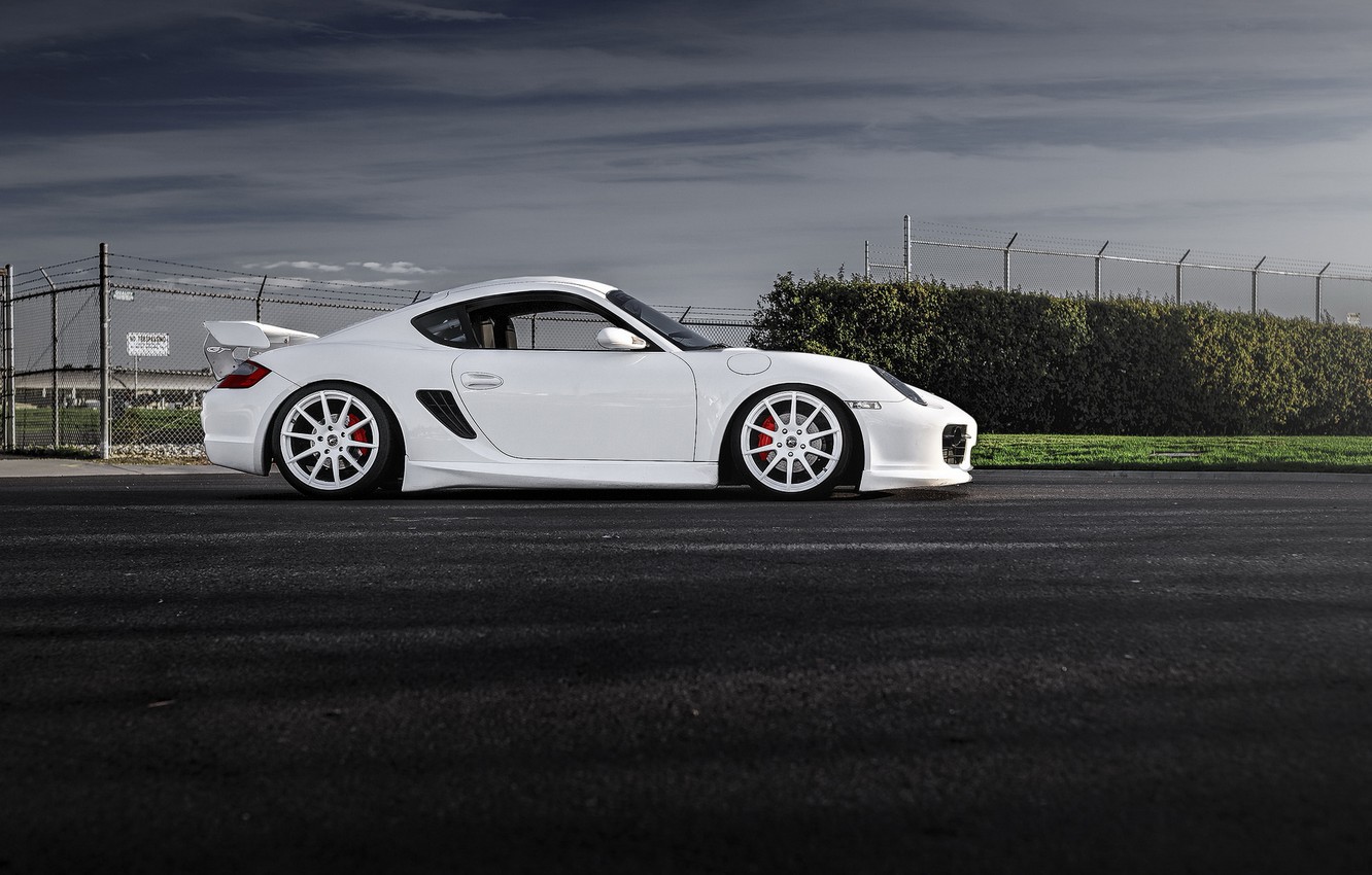 Wallpaper Car White Porsche Cayman Image For Desktop Section