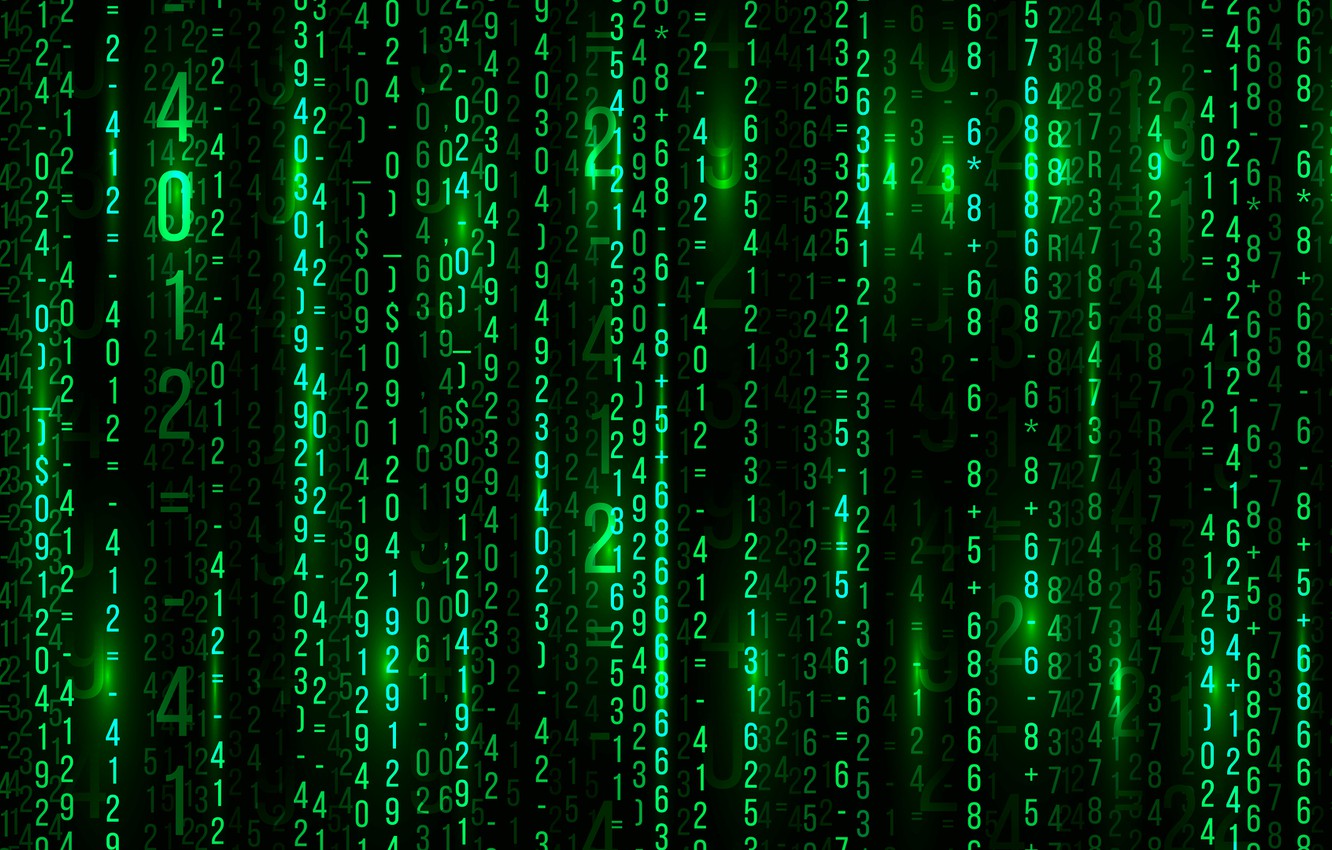Wallpaper Green Matrix Numbers Image For Desktop Section