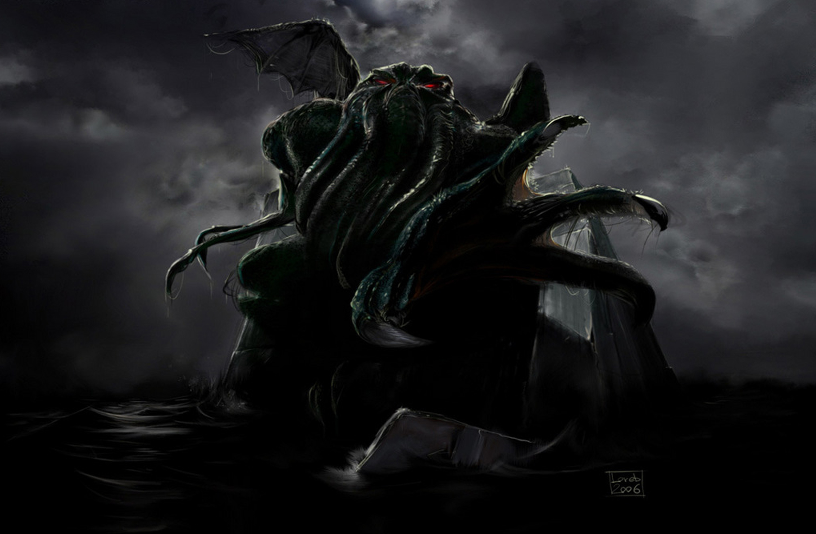 Squid Wallpaper Kraken Cthulhulooking Lovecraftian