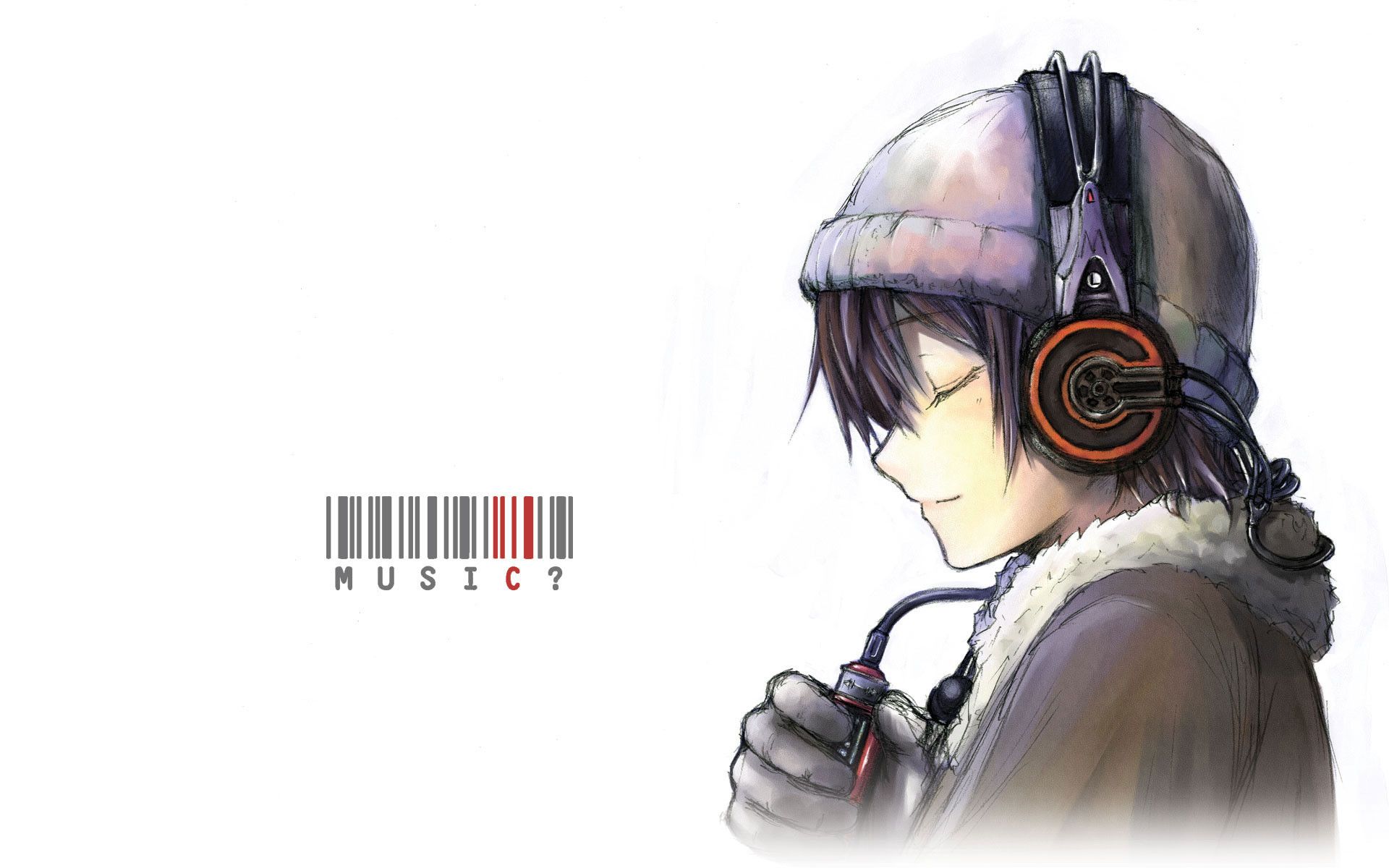 Premium Photo  Anime boy with headphones and glasses in a store generative  ai