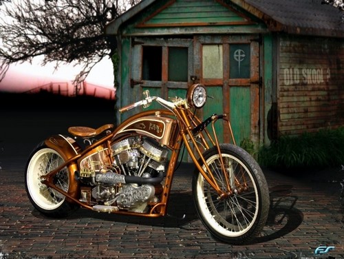 Down Memory Lane With This Old School Motorcycle Wallpaper