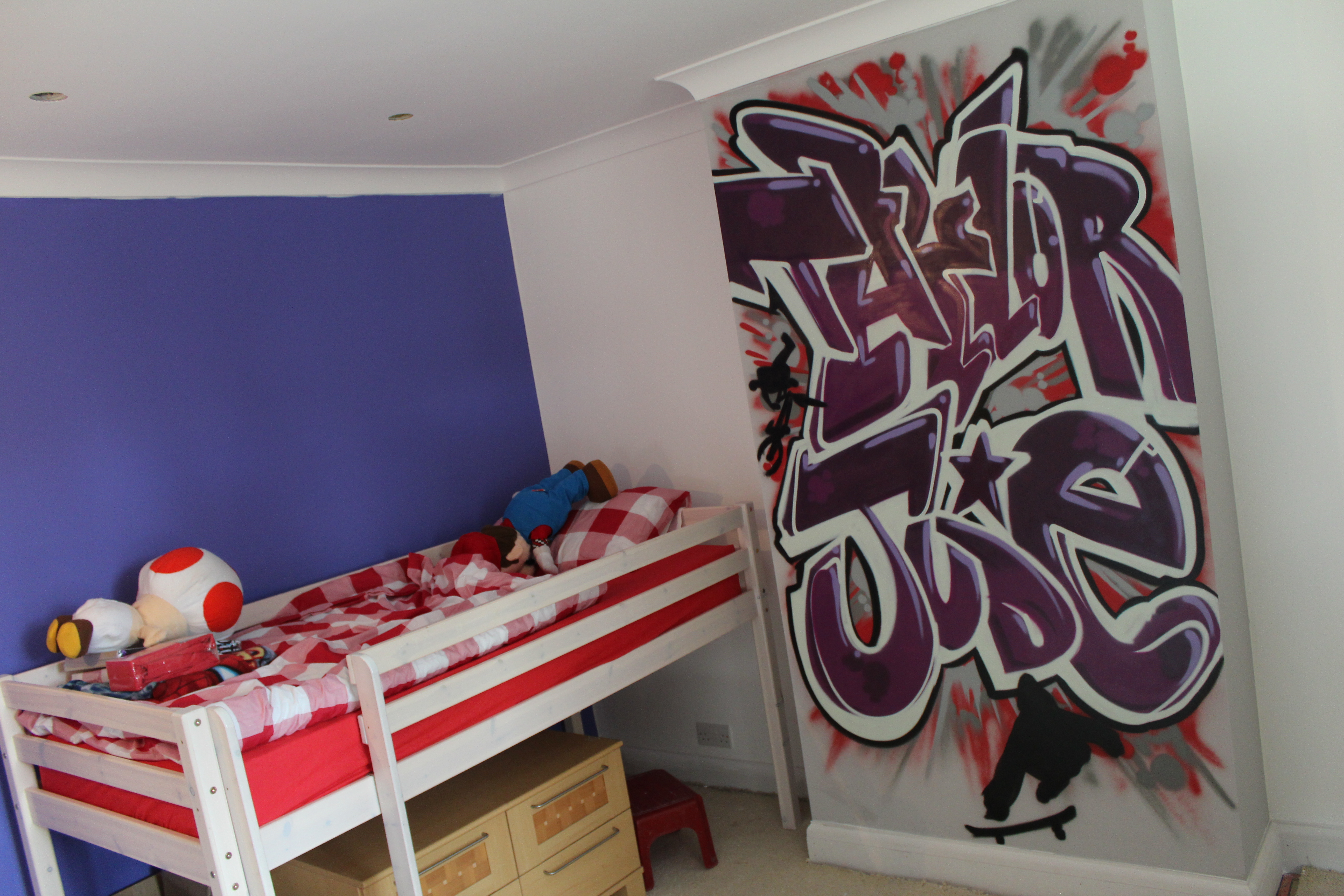 45 Graffiti Wallpaper For Bedroom On Wallpapersafari